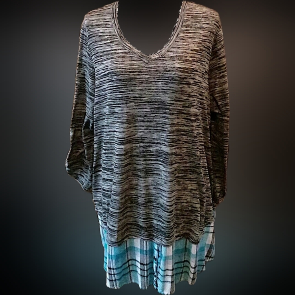 Christine V Tunic sz 14/16 "Layered look" NWT